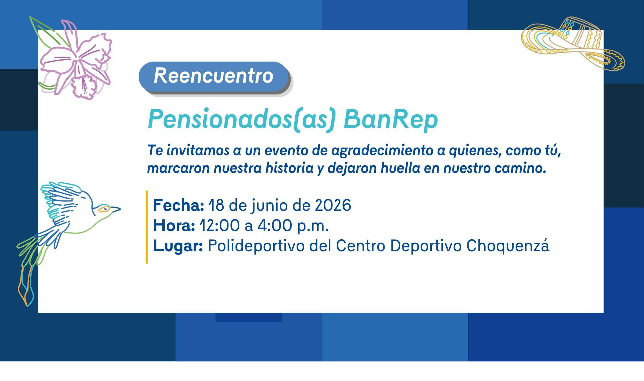 Reencuentro Pensionados y pensionadas BanRep 2026