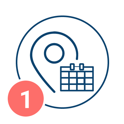 Icono Centros complementarios horarios y ubicaciones