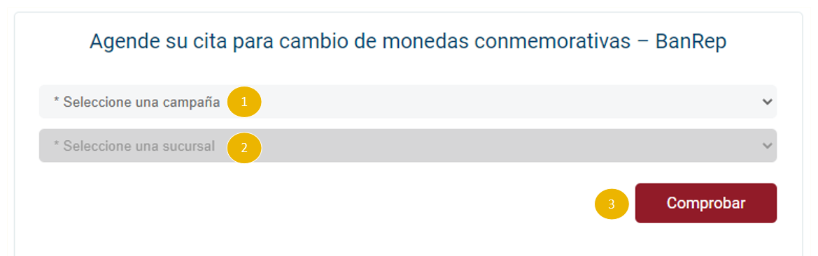 Se incluye una captura de pantalla, de los campos: campaña y sucursal
