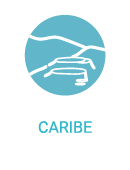 Se presenta la región Caribe de Colombia por medio de una ilustración de sus playas