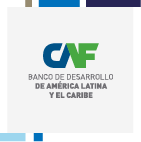 Logo del Banco de Desarrollo de América Latina y el Caribe (CAF) 