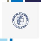 Logo del Banco de la República - Colombia, compuesto por la efigie de la Mariana mirando a la derecha.