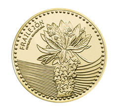 Imagen del anverso de la moneda de 100 pesos