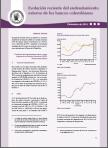 Portada del Reporte Informe sobre la evolución reciente del endeudamiento externo de los bancos colombianos