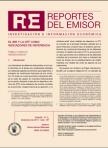 Primera página de la versión impresa del Reportes del Emisor 187