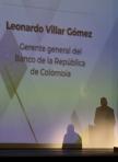 Fotografía de Leonardo Villar durante el acto de inauguración